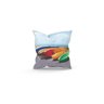 Almofada Cheia C/ Zíper 40X40cm Mar Canoas Coloridas - 2