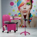 Ver imagem 5 de Cadeira Mesa Manicure Cirandinha Bari Cinza - Dompel