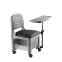 Ver imagem 3 de Cadeira Mesa Manicure Cirandinha Bari Cinza - Dompel