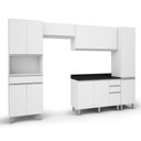 Ver imagem 3 de Armário De Cozinha Completa Top Class 5 Peças Com 10 Portas Branco