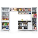 Ver imagem 5 de Armário De Cozinha Completa Top Class 5 Peças Com 10 Portas Branco