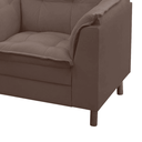Ver imagem 6 de Kit 02 Poltronas Isa Escritório Consultório Recepção Suede Marrom - Mabe Magazine