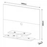 Painel para TV até 42 polegadas 2 Prateleiras Jet Plus Artely - 4