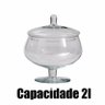 Bombonierie Compoteira Baleiro Taça De Vidro 2l Bala E Doces - 2