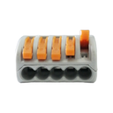 Ver imagem 2 de Conector Emenda Fio elétrico Alavanca 5 Vias - 03un