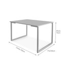 Ver imagem 2 de Mesa de Jantar para 4 Lugares em Mdf 20mm Klm Store Bronze com Imbuia