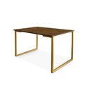 Ver imagem 1 de Mesa de Jantar para 4 Lugares em Mdf 20mm Klm Store Bronze com Imbuia
