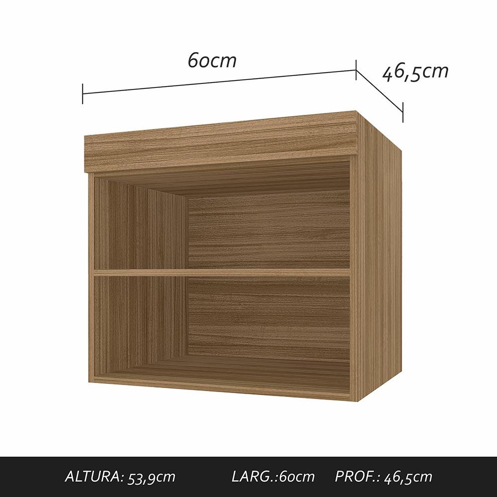 Guarda Roupa Modulado Solteiro Viola Bor/branco - Móveis Arapongas Boreal/branco - 5