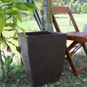 Ver imagem 5 de Kit 4 Vaso Planta 45x35 Moderno Trapézio Polietileno BGPLASTICOS MARROM CHOCOLATE 020