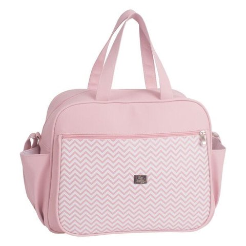 Bolsa Maternidade Rosa Zig Zag Hey Baby