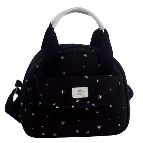 Frasqueira maternidade para bebê urban preta Hey baby
