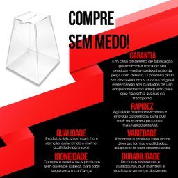 Urna de Acrílico Transparente para Sorteios Grande - 7