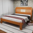 Ver imagem 1 de Cama Casal 117x145,8cm 100% MDF Marina Marrom/Marrome/Off White