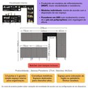 Ver imagem 3 de Armário Cozinha Modulada Completa 298cm Pequim Top Multimóveis Mp3770 Preto/lacca Fumê