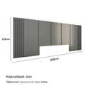 Ver imagem 5 de Cama Queen e Cabeceira com 2 Mesas Laterais Mdf sob Medida Cor:cinza Sagrado