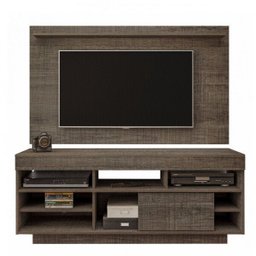 Rack com Painel para TV até 47 Polegadas 2 Prateleiras Roma Moderno Artely - 4