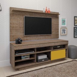 Rack com Painel para TV até 47 Polegadas 2 Prateleiras Roma Moderno Artely - 2