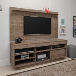 Rack com Painel para TV até 47 Polegadas 2 Prateleiras Roma Moderno Artely - 13