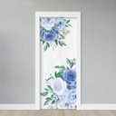Ver imagem 2 de Adesivo de Porta - Rosas Azuis
