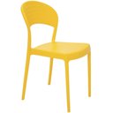 Ver imagem 1 de Cadeira Plástica sem Braços Tramontina Sissi Amarelo Encosto