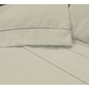 Ver imagem 1 de Jogo de Cama Lençol 400 Fios Casal P. Palito 4 Pçs Marfim Casa Dona