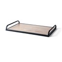 Ver imagem 1 de Bandeja Decorativa Retangular em MDF e Metal 38cm 16864 Mart