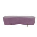Ver imagem 3 de Puff Decorativo Orgânico Alana Veludo Rosê