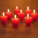 Ver imagem 2 de Kit 24 Velas Vermelhas 7 Cm no Copinho 12 H Decoração Festa