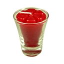 Ver imagem 1 de Kit 24 Velas Vermelhas 7 Cm no Copinho 12 H Decoração Festa
