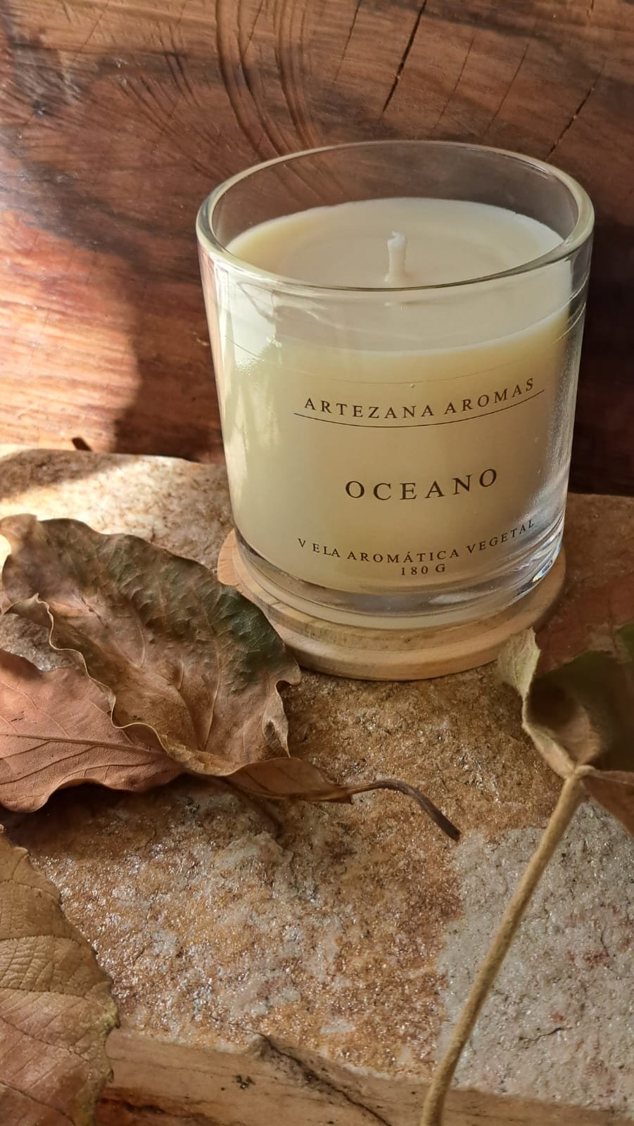 Vela Oceano - 180g Artezana Aromas Linha Clássica