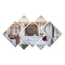 Ver imagem 3 de Espelho Decorativo Acrílico 110x55cm 7 Peças Sala 1013