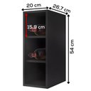 Ver imagem 4 de Nicho Aereo Adega Bp 20 Cm Aurora Preto Eratto Moveis