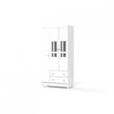 Ver imagem 3 de Guarda-Roupa Infantil Ariel 3 Portas 2 Gavetas Branco Fosco