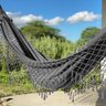 Rede de Descanso Confortável Lazer Redes Mundo Verde com Cru - 3