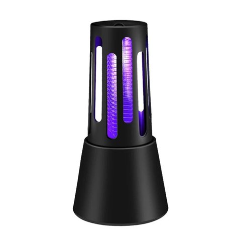 Abajour Armadilha Mata Mosquito Pernilongo Inseto Mosca Led Usb:preto