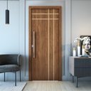 Ver imagem 1 de Folha de Porta Frisada R40t 210x70cm 35mm Pronta:imbuia