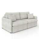 Ver imagem 2 de Sofá Reclinável e Retrátil Gandalf Bipartido 194cm Caixa Zero com Almofadas Bouclê Cinza G33 - Gran 