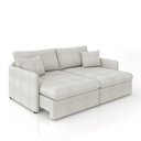 Ver imagem 6 de Sofá Reclinável e Retrátil Gandalf Bipartido 194cm Caixa Zero com Almofadas Bouclê Cinza G33 - Gran 