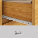 Ver imagem 3 de Guarda Roupa Casal Prático 6 Portas Cinamon Touch/off White com Espelho - Demóbile