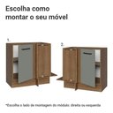Ver imagem 4 de Balcão de Canto 1 Porta (sem Tampo) Rustic/Cinza Agata Madesa