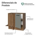 Ver imagem 3 de Balcão de Canto 1 Porta (sem Tampo) Rustic/Cinza Agata Madesa