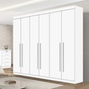 Ver imagem 3 de Guarda-Roupa Casal 6 Portas e 6 Gavetas da Vinci Plus D'Doro Móveis - Branco D'Doro Móveis