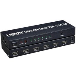 Splitter HDMI 2x4 - 1