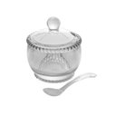 Ver imagem 1 de Açucareiro Cristal com Colher Pearl 10 Cm X 8 Cm X 7 Cm Wolff Transparente