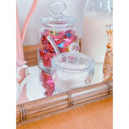 Açucareiro Cristal com Colher Pearl 10 Cm X 8 Cm X 7 Cm Wolff Transparente - 3