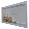 Nicho que Não Empoça Água no Fundo Branco para Box Banheiro em Porcelanato Luxo - 8