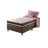 Cama Box Solteiro King + Colchão Molas Ensacadas Las Vegas Marrom - 1