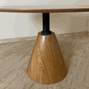 Ver imagem 2 de Mesa de Jantar Cone Velt Redonda 160 Cm Tampo Freijó Base Freijó Tampo Freijó Base Freijó Personal a