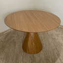 Ver imagem 3 de Mesa de Jantar Cone Velt Redonda 160 Cm Tampo Freijó Base Freijó Tampo Freijó Base Freijó Personal a