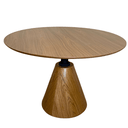 Ver imagem 1 de Mesa de Jantar Cone Velt Redonda 160 Cm Tampo Freijó Base Freijó Tampo Freijó Base Freijó Personal a